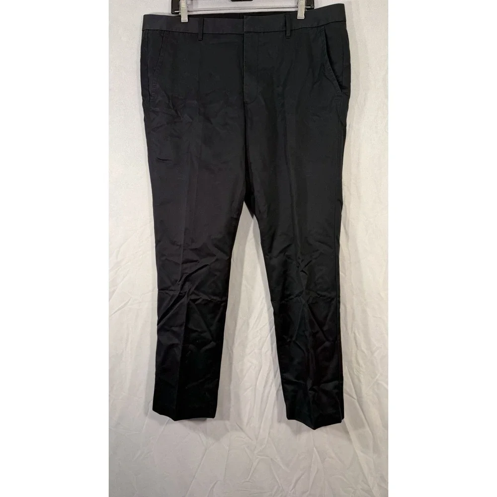 bonobos tuesday pant Men's Black Size 38x30 Chino‎ Flat Front Khaki Pant